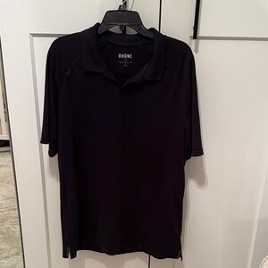 Rhone Men's Classic Black Polo